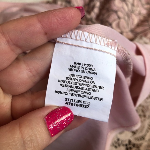 As U wish floral lace fit and flare pink dress - Picture 7 of 8